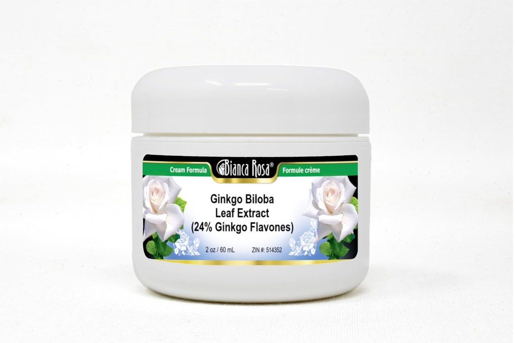 Ginkgo Biloba Leaf Extract (24% Ginkgo Flavones) Κρέμα (2 oz, ZIN: 514352)
