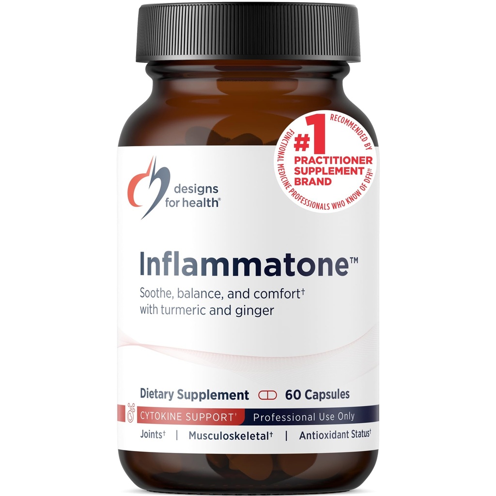 Health Inflammatone için tasarımlar - Turmeric Supplements with Proteolytic Enzymes, Boswellia, Quercetin & Resveratrol (60 Capsules)