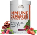 COUNTRY FARMS Immune Defense Superfoods, Immune Support Supplement, C with Black Elderberry, Echinacea, Turmeric, Supports Hydration, with Probiyotiks and Prebiyotiks, Berry Flavor, 40 Hizmetler