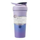 BlenderBottle Sport Sleek, Paslanmaz Çelik Shaker Şişe'yi Wiresk, 25-Ounce, Lavender Ombre - Protein Shakes & Hydration for Athletes & Fitness Enthusiasts, Easy Mix, Slim Easy to Hold, Keeps Drinks Cold, Lockable Lid