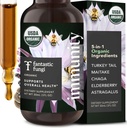 Fantastik Fungi Mushroom Extract Drops - Türkiye Tail Mushroom Extract, Maitake, Elderberries, Chaga & Astragalus - 5-in-1 Organik Immune Support Supplement, 30 Hizmet, 1 fl ozz
