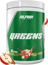 Alfa Supps - Alpha Greens Supplement | Meyve ve Sebze Superfood Toz | 40 Doğal Bitki Temel Malzemeler | Prebiyotik & Probiyotik Digestive Support Mix - 30 Hizmet (Apple Cinnamon)