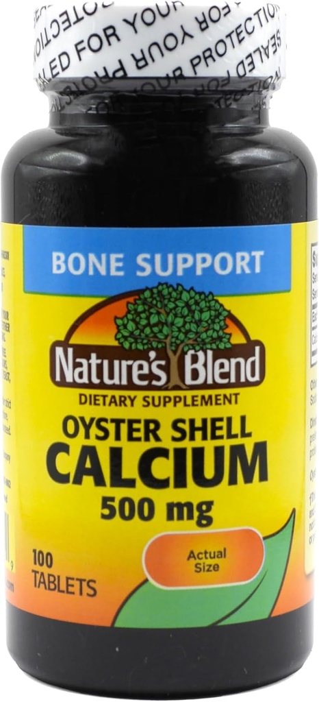 Nature's Blend Oyster Shelluba 500 mg 100 Tabs (1683)