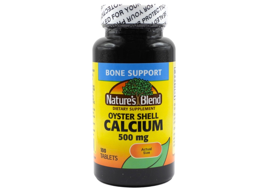 Nature's Blend Oyster Shelluba 500 mg 100 Tabs (1683)
