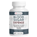 Sugar Shield Defense Supplement - Κανέλα, Χρώμιο, Βανάδιο, Τριπλή Προστασία για την Καρδιά, Μεταβολισμός, Ενέργεια - 60 Κάψουλες, Κατασκευασμένο στις ΗΠΑ