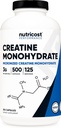 Nutricost Micronized Creatine Monohydrate 3.000mg 500 Κάψουλες, 125 Σερβιέτες, 750mg Creatine Monohydrate ανά κάψουλα