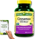 Spring Valley Cinnamon Diyeter Supplement - 1.000 mg, 400 Vegeterian Capsules + 'Nutritional Guide'