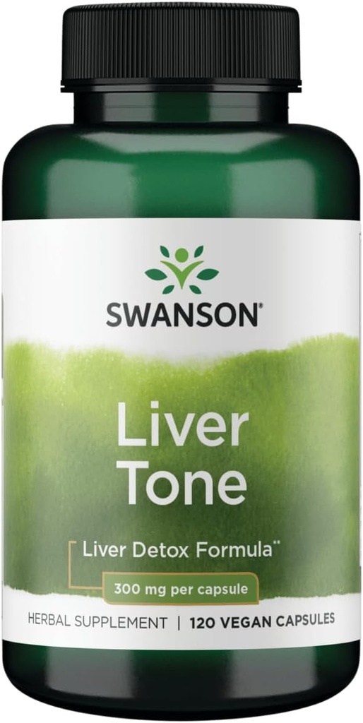 Swanson Liver Tone Liver Detox Formula 300 Milligram 120 Veg Capsules