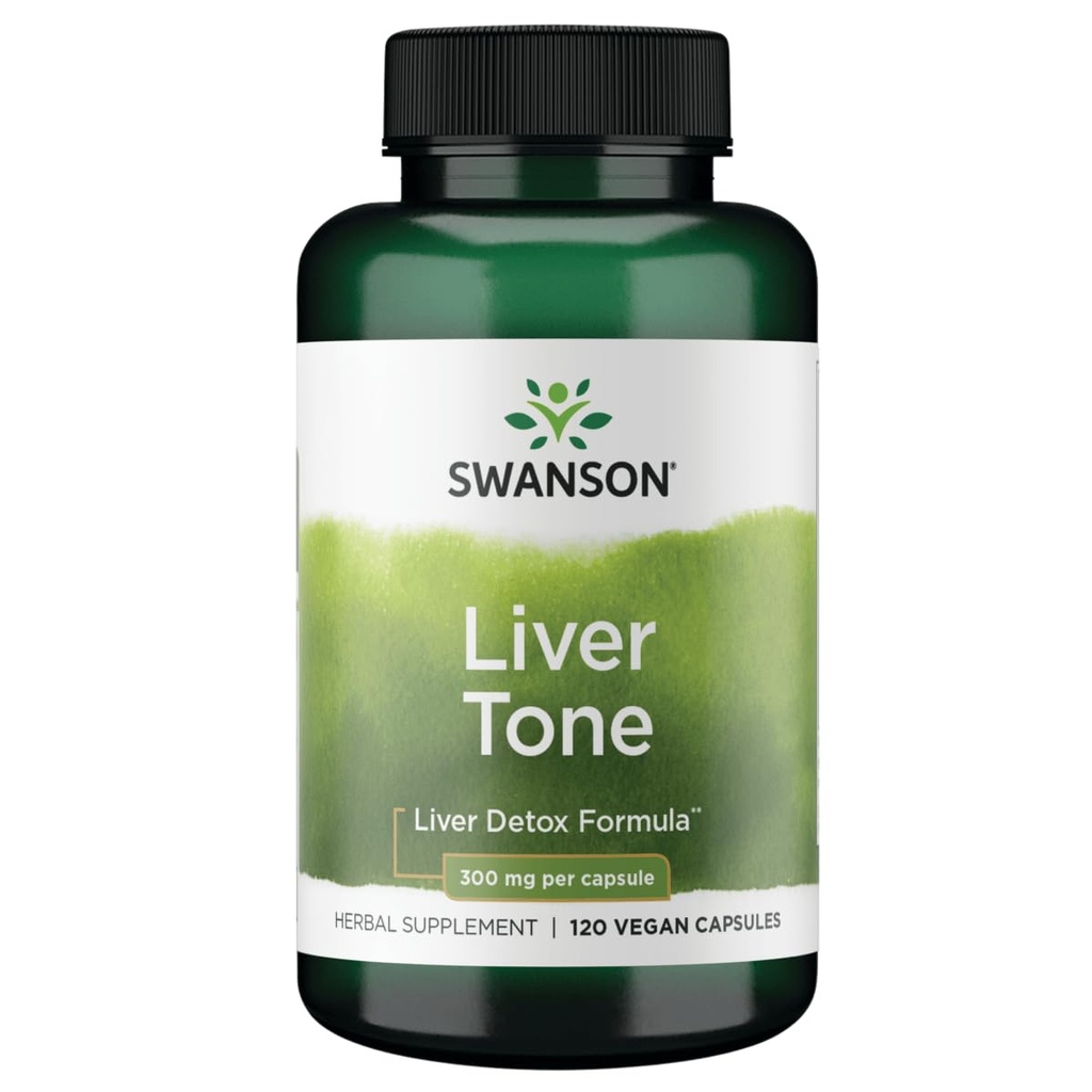 Swanson Liver Tone Liver Detox Formula 300 Milligram 120 Veg Capsules