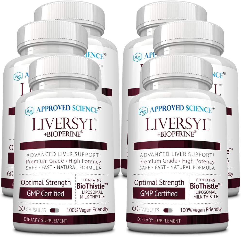 Onaylanmış Bilim Liversyl - Süt Butle, Artichoke Extract ve Bioperine - Vegan - 360 Kont - 6 Ay Supply - ABD'de Made in USA