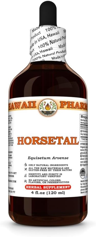 Horsetail Extract, Βάμμα για τη δύναμη των οστών, προάγει τη ζωτικότητα των μαλλιών και των νυχιών, ενισχύει την κοινή άνεση, ενεργεί ως φυσικό διουρητικό - 4 fl.oz