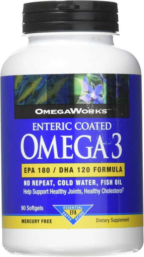 OmegaWorks Super Omega 3, EPA / DHA Fatty Asits, Sağlıklı Anonimler, 90 yumuşakjek, 90 hizmetkar