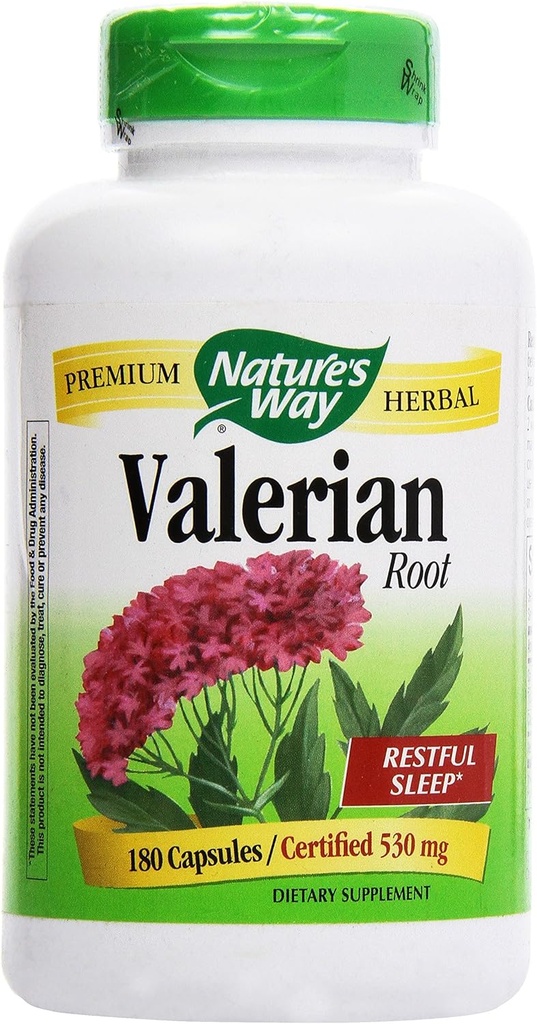 Nature's Way Valerian Root, (Gelatin) Capsules 180 ea