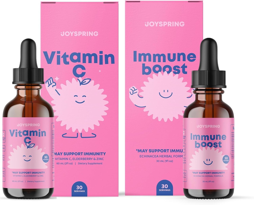 Çocuklar için JoySpring Immune ve Vitamin C Drops