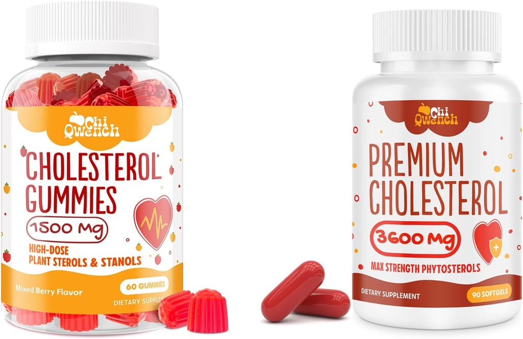 14-in-1 Cholesterol Kompleksi Softgels & Plant Kapsamlı Destek için Zengin Kolesterol Gummies