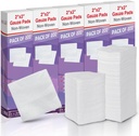 HEALQU 1000 Gauze Pads 2x2" - Soft Non-Woven 4-Ply for Tooth Ekstralar ve Diş Prosedürleri - İlk Yardım için Non-Sterile Square Sponges, Surgery, & Yara Giying (5 Paketler 200)