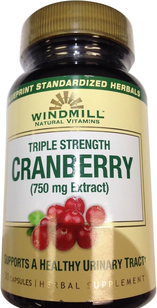 Cranberry 750 Mg Caps 30's Windmill