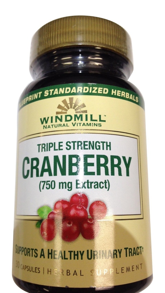 Cranberry 750 Mg Caps 30's Windmill
