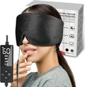 sticro Kuru Gözler ve Sinus Basınç Yardımı için Ekstra Büyük Boyutlu Göz Maskesi, Ultra Yumuşak Yüz Isıtmalı Gerilme Yardımı, Jaw TMJ Pain Relief - 3 Heat & 5 Timing Settings (Black)