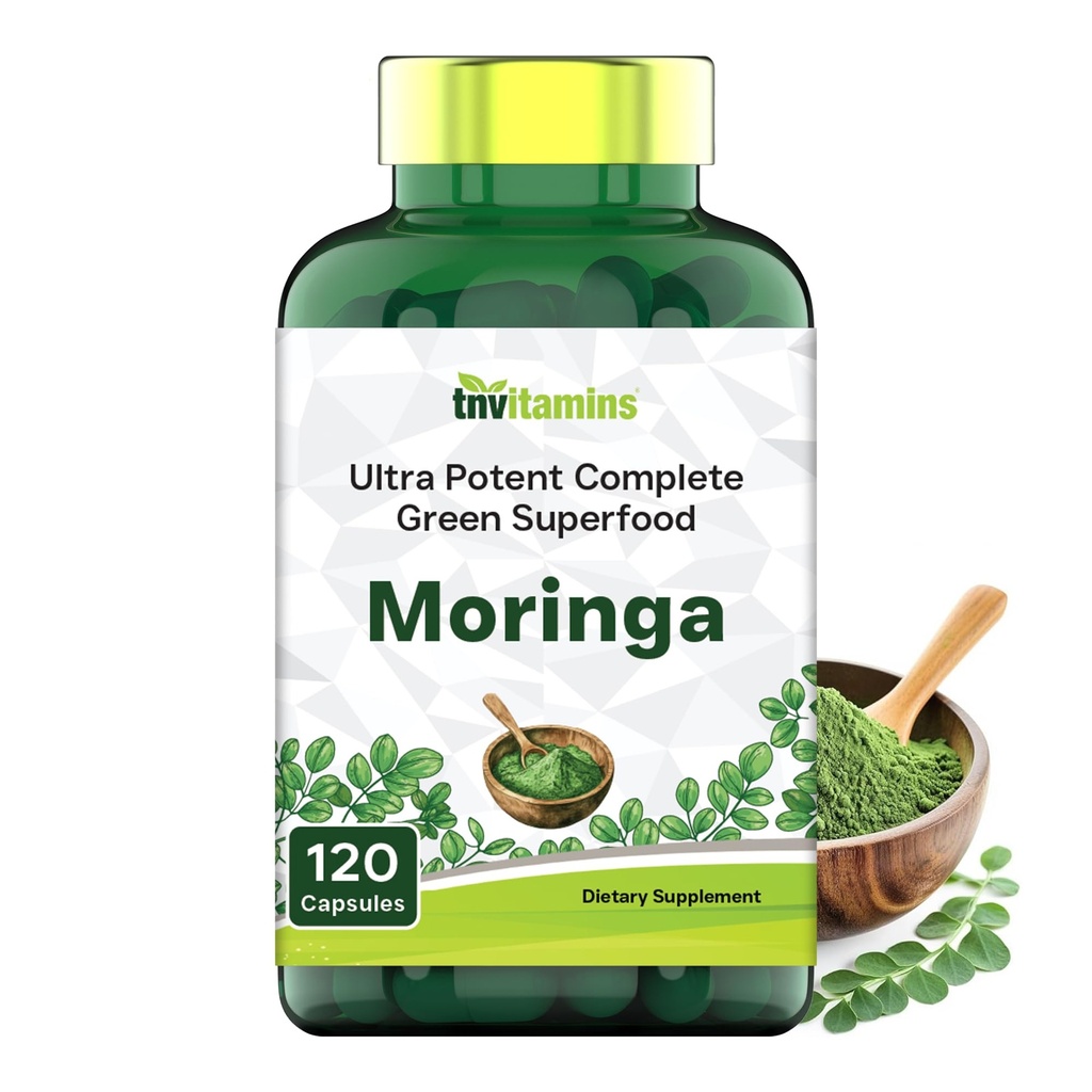 tnvitamins Moringa Κάψουλες 10.000 mg - 120 κάψουλες 