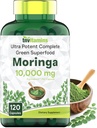 Moringa Capsules 10.000 mg - 120 Capsules | Pure Moringa Oleifera Leaf Toz Supplement | Güçlü Yeşil Superfood | Super Greens Pills | Non-GMO, ABD'de Yap!