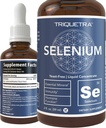 Selenium - 200 mcg, Selenomethionine Form, 300 Hizmet - Vegan, Cam Şişe, Yeast Free - Sublingual Liquid - Anti,oxy Supports Immunity, Yourroid Health (2 oz.)