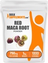 BulkSupplements.com Red Maca Toz - Root, Maca Supplement, Herbal Supplement - Vegan & Gluten Free, 750 mg per Service, 1 kg (2.2 lbs) (Pack of 1)