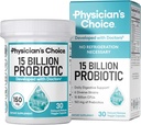 Doktor'un CHOICE start Probiyotiks 15 Milyar CFU - 6 Diverse Strains & Organic Prebiyotiks, Genel Olarak Digestive Health ve Supports Occasional Constipation, Diarrhea, Gas & Bloating