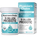 Doktor'un CHOICE start Probiyotiks 15 Milyar CFU - 6 Diverse Strains & Organic Prebiyotiks, Genel Olarak Digestive Health ve Supports Occasional Constipation, Diarrhea, Gas & Bloating