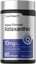 Horbäach Astaxanthin 10mg | 60 Softgels | Algae Derived Formula | Non-GMO, Gluten Free Supplement Supplement Supplement Supplement
