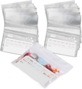 Deke Home - 250 Pack Clear Resealable Pill Çanta (4x2.75 in), Travel Medicine Pouches with Write-On Label, Honda-Free Three Pill Organizer for Drugs, Vitamins & Supplements