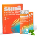 SUNIIEnergy GUM - Yeni Hızlı Boost Energy & Focus - 50 mg Caffeine Gum -Vitamins B6 & B12, Taurin, Vegan, No Sugar, Zero Calorie, Fresh Mint Taste - Faster Than Chews, Drinks, Gels & Pills (24par)