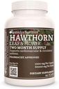 Remedy'nin Beslenme Hawthorn & Flower | 1000 mg, 60 Vegan Capsules Herbal Diyetsel Supplement | İki Ay Supply