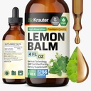 BIO KRAUTER Lemon Balm Leaf Extract - Vegan Melissa Lemon Balm Tincture for Calmness Support - Sugar & Alkol-Free - 4 Fl. Oz.