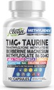 Temiz Nutra TMG 1000 mg | Kadınlar için Çokvitamin | Taurin B6 Vitaminleri B12 D3 K2 Tri Metilglycine Magnezyum Mefolate Bu Sütü Buluşuyor NAC COQ10 B Supplement Kompleksi Capsules