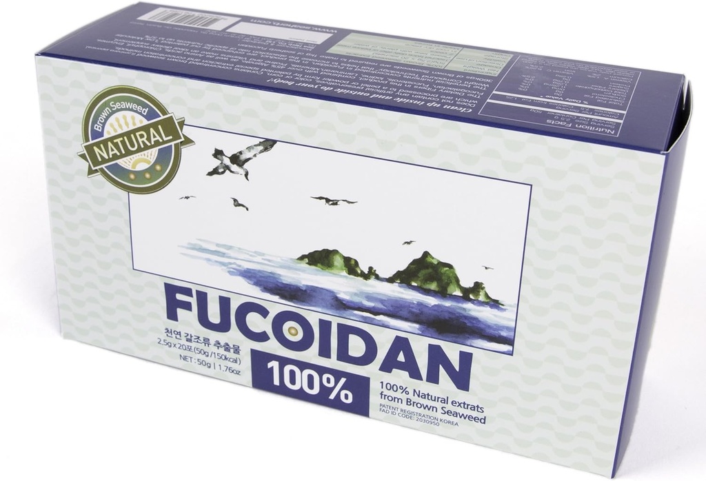 100% Natural Brown Seaweed Extract Fucoidan USFDA Geçti (ID Code 2030950) [Powder Type] (50g)