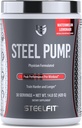 SteelFit Steel Pump | Advanced Pre Workout Toz & Nitrik Oksit | Watermelon Lemonade, 30 Servisler | Muscle Building & Recovery | Made with Peak ATP, Ashwagandha, & Electrolytes