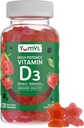 D3 Vitamini 5000 İ 125mcg D3 Gummies - Destek Immune Support, Güçlü Bone Health - Non-GMO, Gluten-Free, Dairy-Free, D Gummy (120 Count)