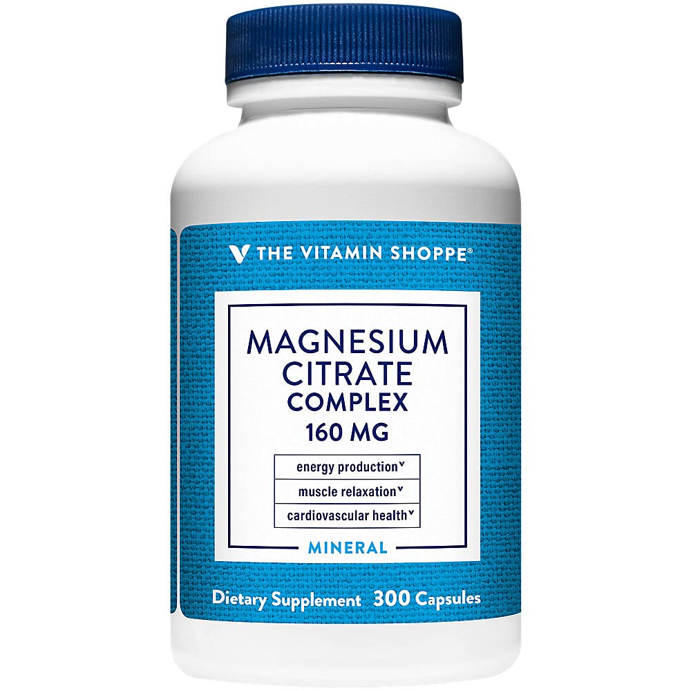 Dükkan Vitamin Magnezyum Citrate Kompleksi 160MG, Mineral Supplement That Supports Bones, Teeth & Energy Production (300 Capsules)