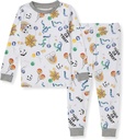 Burt's Bees Baby Infant, Little and Big Girls' 2Piece Long arms Tee ve Pantolon Pamuk Pajama Setleri