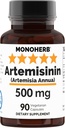 MONOHERB Artemisin (Αρτεμισία Annua) 500 mg - 90 Κάψουλες Veggie