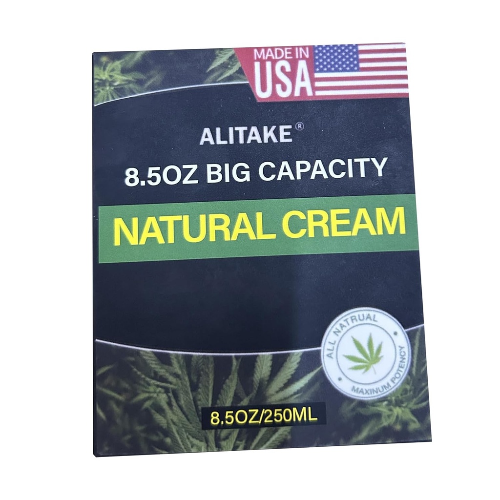 8.5 Oz Natural Cream, Büyük Kapasite - Tüm Doğal Formula - Absor Hızlı