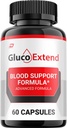 Gluco Extend Κάψουλες - GlucoExtend Advanced Supplement, All Natural Formula to Reservate Healthy Levels, Maximum Strength Formula, Gluco Extend Pills Reviews (1 Συσκευασία - 60 Κάψουλες)