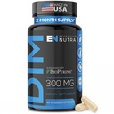 EFFECTIVE NUTRA Dim Supplement 300mg with BioPerine - Ekstra Kuvvetli Estrogen Blocker for Men & Women - Hormon & Metabolism Support - 2 Ay Supply