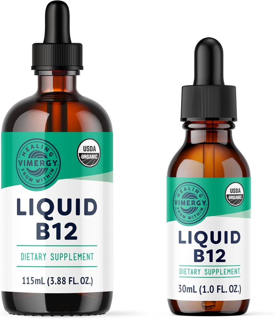 Vimergy USDA Organik B12 (115 mL) ve (30 mL)
