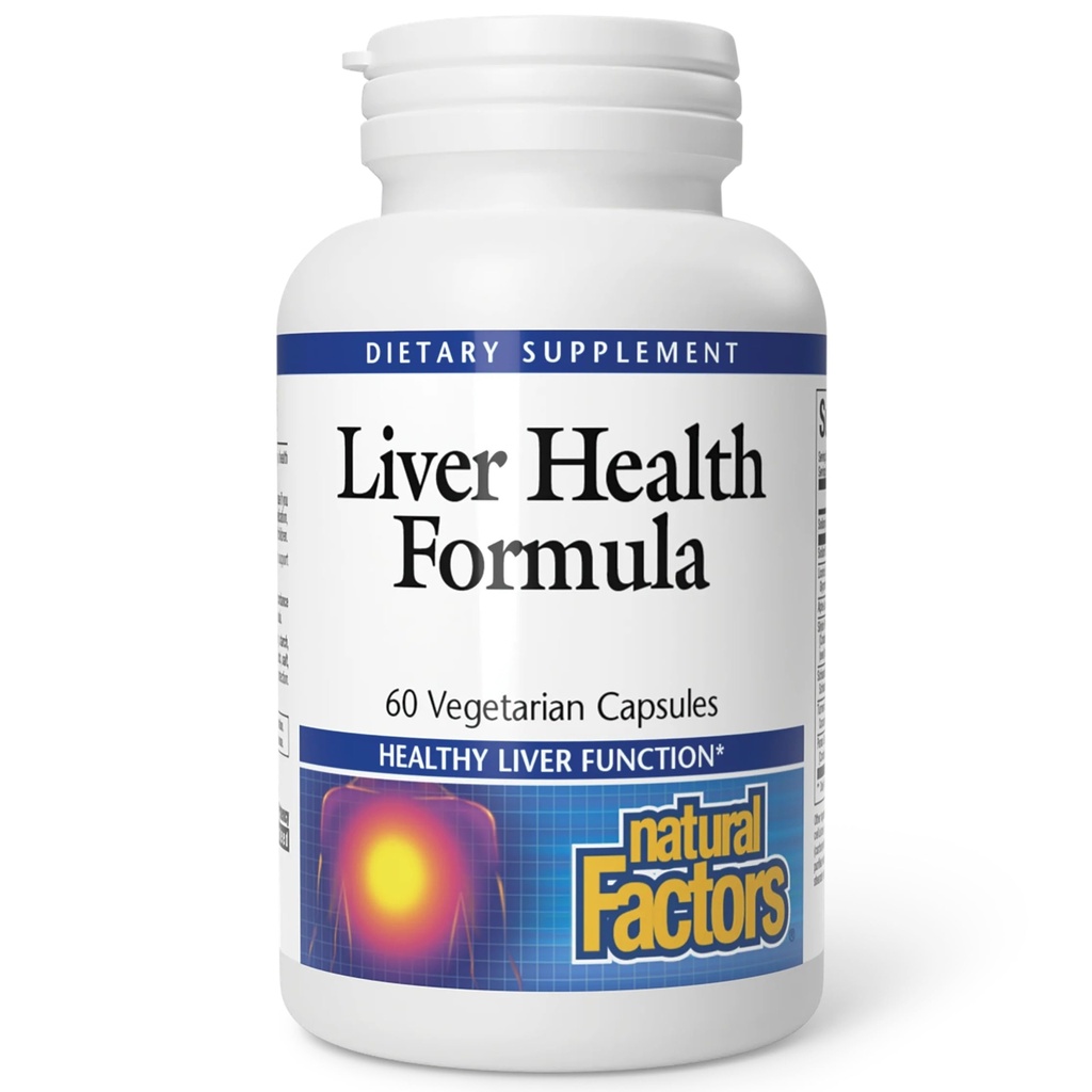 Natural Factors, Liver Health Formula, Nourishing Support for a Healthy Liver with Licorice, Turmeric and Schisandra, 60 capsules (30 servings)