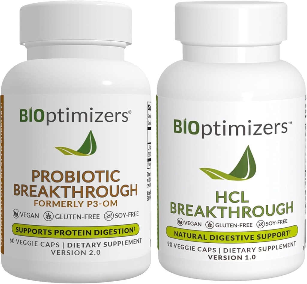 BiOptimizers - P3-OM (60 Capsules) ve HCL Breakthrough (90 Capsules) Supplement Sche