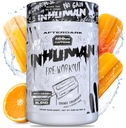 AFTERDARK INHUMAN Pre-Workout Toz, Geliştirilen Mind-Muscle Connection, Sustained Energy, Potent Nootropic Mix, Vegan, Gluten-Free, Soy-Free, 400 mg Caffeine, No Crash, Orange Creamsicle