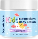 Çocuklar için Magnezyum Lotion & Calm: Doğal Bedtime Lotion Relaxation & Relieves Stres - Soothing Lavender ile Topical Magnezyum Cream, Shea Butter, Vitamin E - Bebekler için, Toddler & Juniors