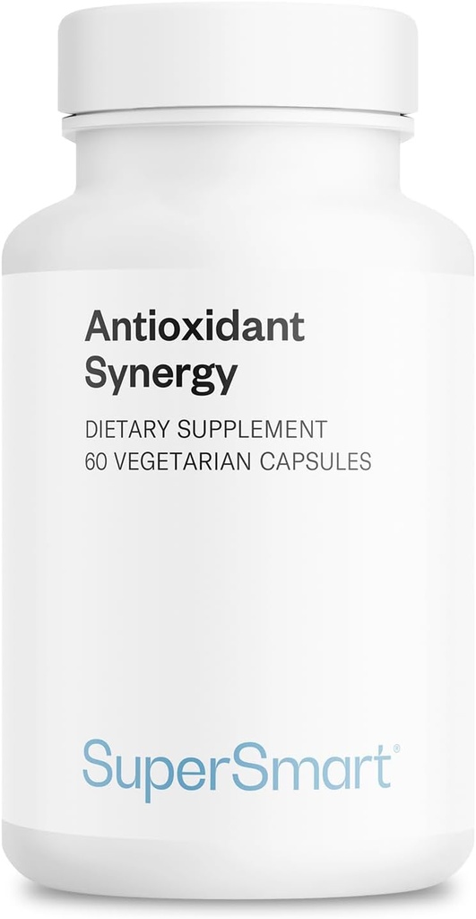 Supersmart - AntiOxidant Synergy - with Tumeric Curcumin & Alpha Lipoic Acid | Non-GMO & Gluten Free - 60 Vegetarian Capsules